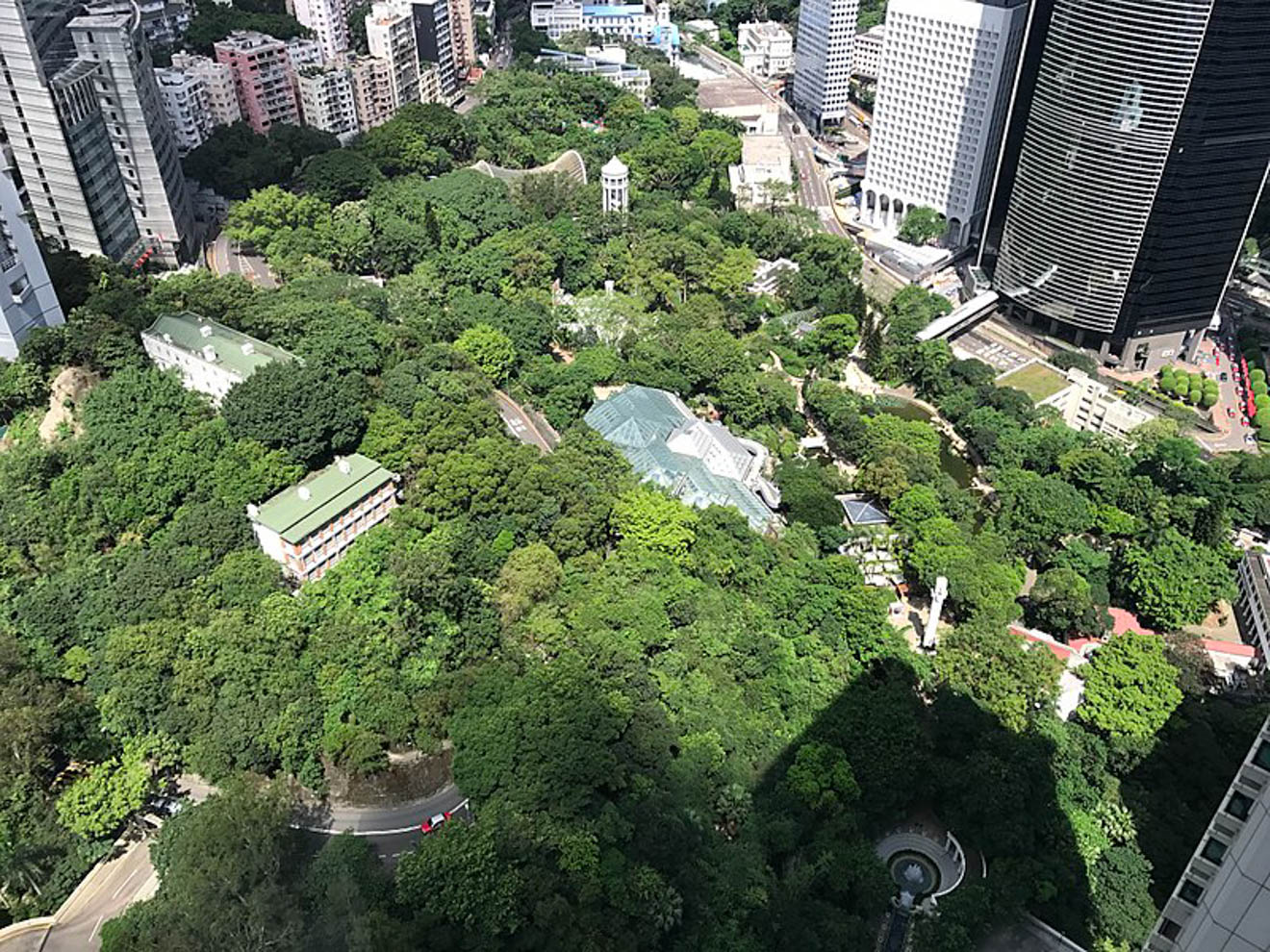 広大な緑地公園である香港パーク
