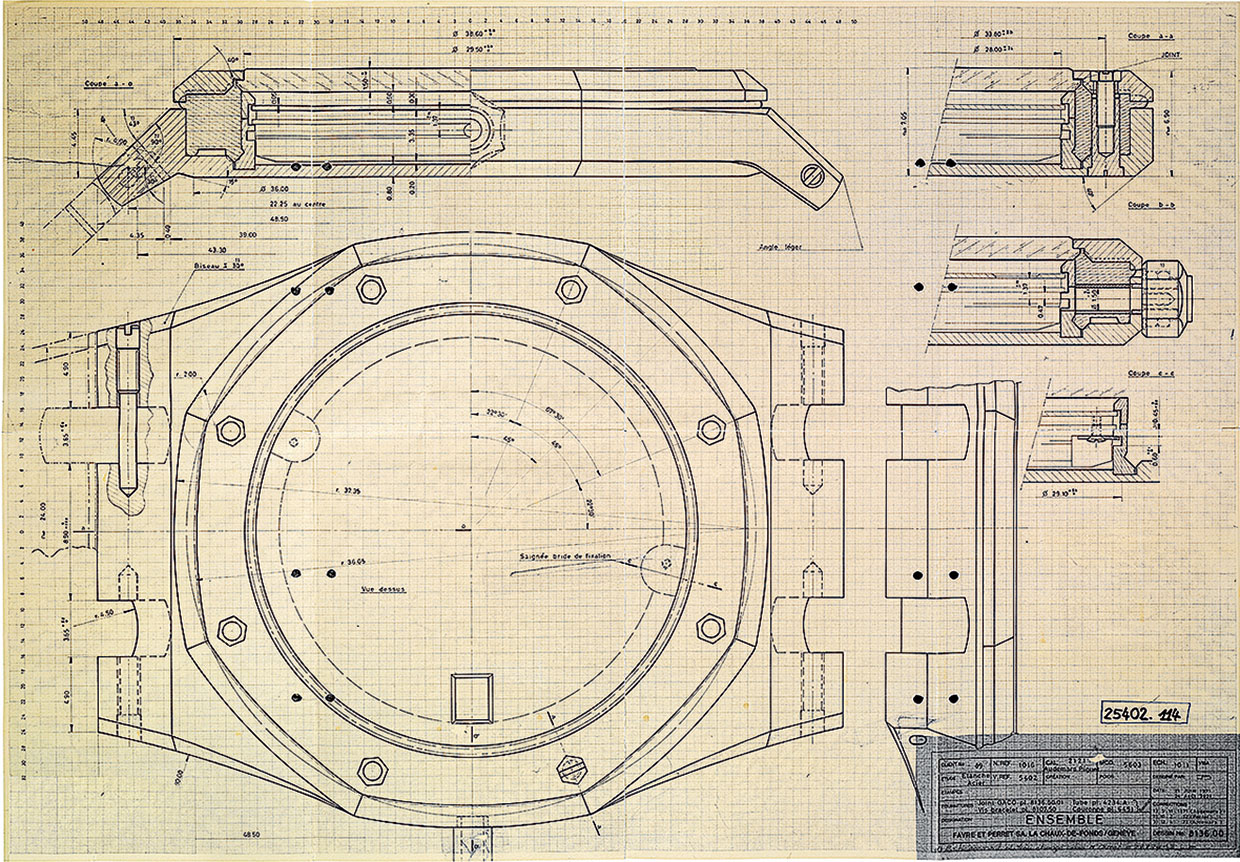 ジェラルド・ジェンタによる1970年の最初のデザインスケッチ