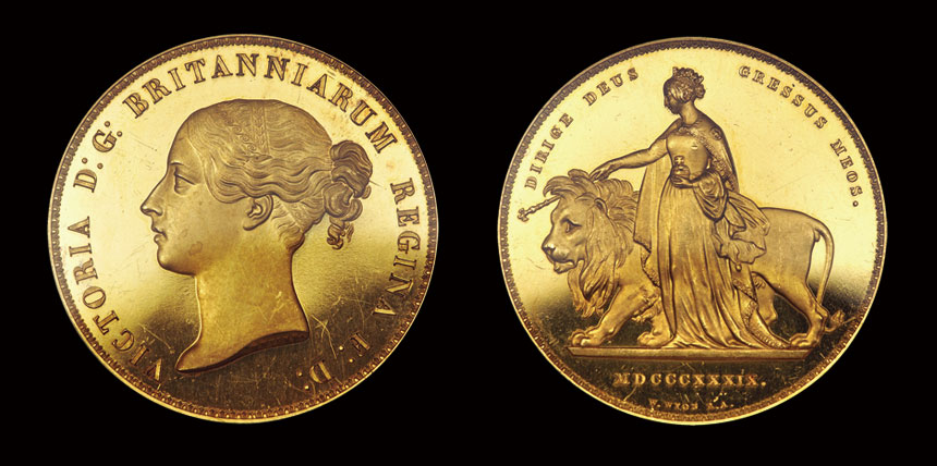 ビクトリア女王「ウナとライオン」15枚プルーフセット