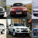 (上左より)リンカーン ナビゲーター,BMW X6、ポルシェ カイエン (下左より)レンジローバーヴォーグ、フォルクスワーゲン トゥアレグ、アウディQ7