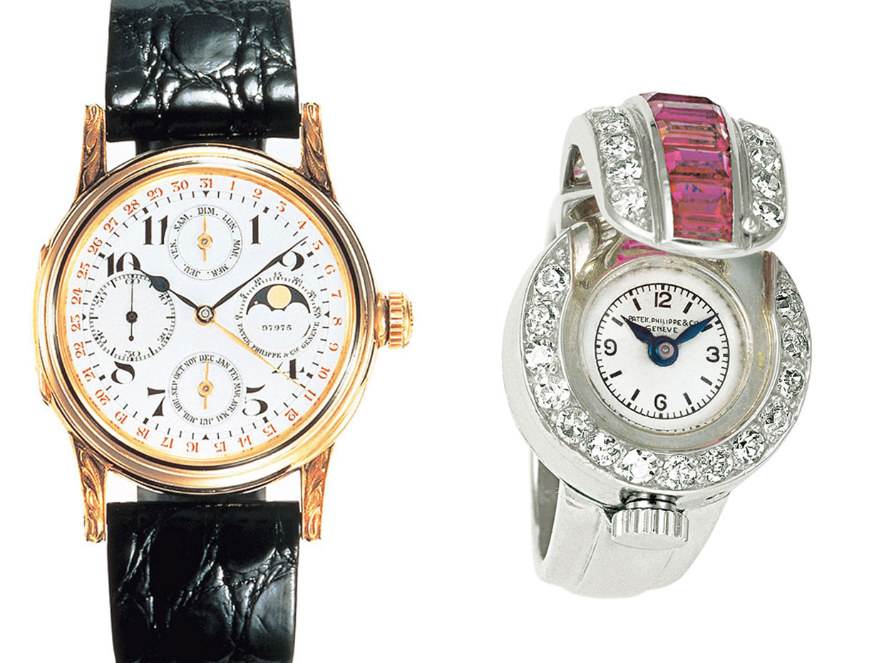 パテック フィリップ（左）First Perpetual Calendar Wristwatch（右）Ring Watch