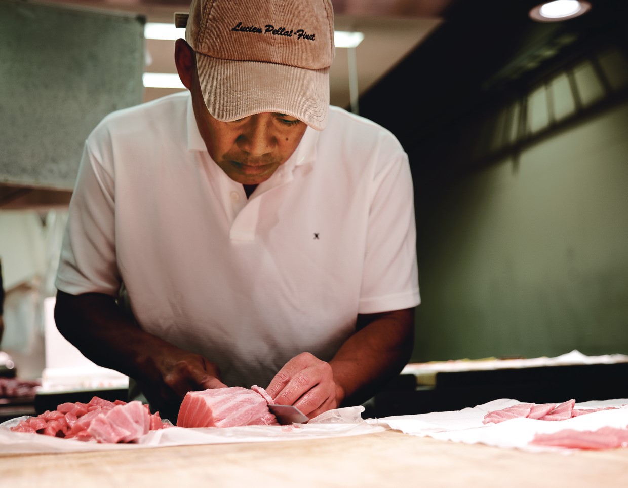 西と東の料理人、鮪のせりを訪ねる、アラン・デュカス＆神田裕行